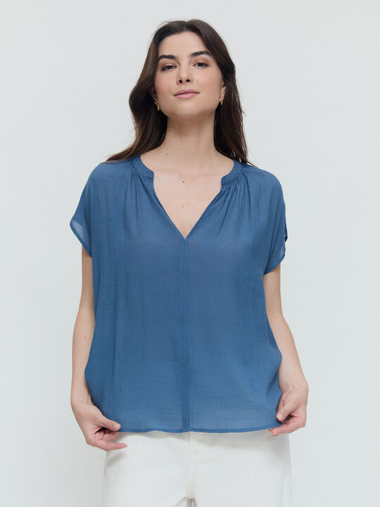 Blusa rústica Azul Grisaceo image number null