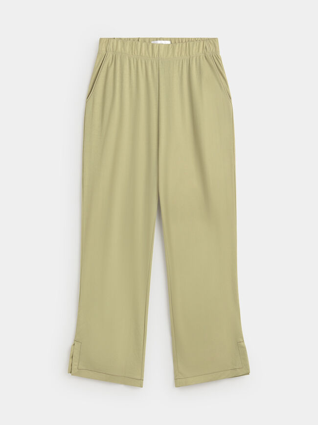 PANTALON ABERTURAS Verde salvia