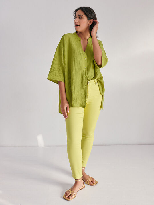 Blusa abotonada Oliva Calido image number null