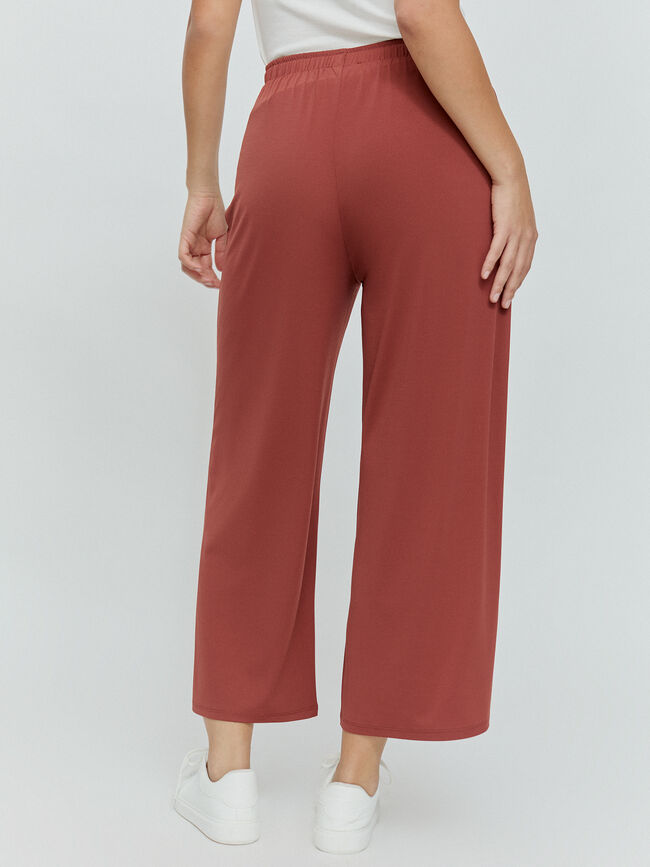 PANTALON RECTO Marron/Naranja