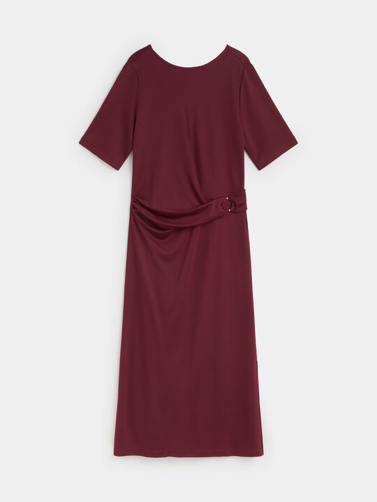 VESTIDO ANILLA Vino image number null