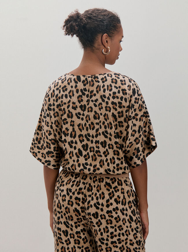 CHAQUETA ESTAMPADA Negro