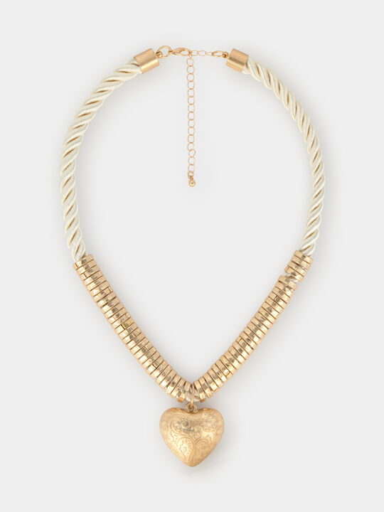 COLLAR DETALLE CORAZON Oro image number null