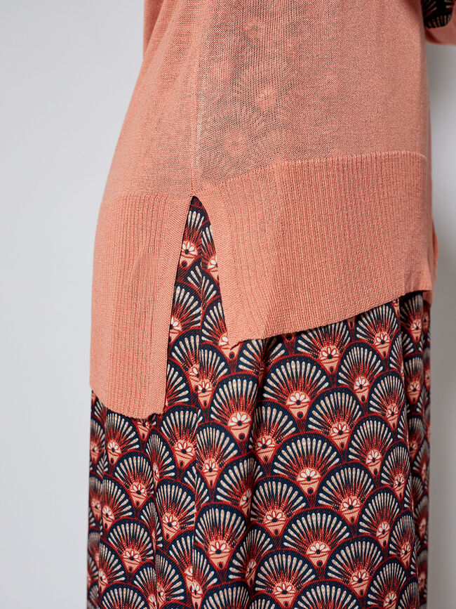 jersey cuello redondo Naranja Sunset