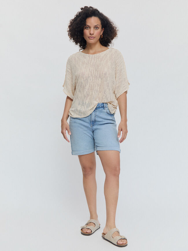 SHORT VAQUERO BASICO Light Blue Wash