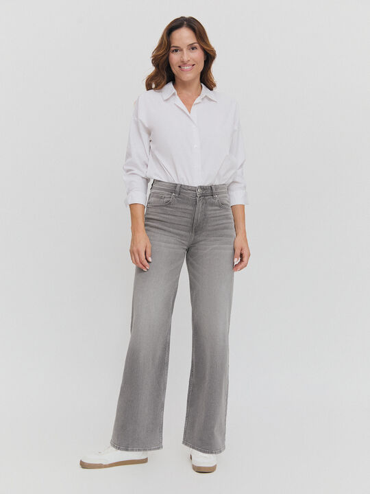 WIDE LEG BÁSICO Gris image number null