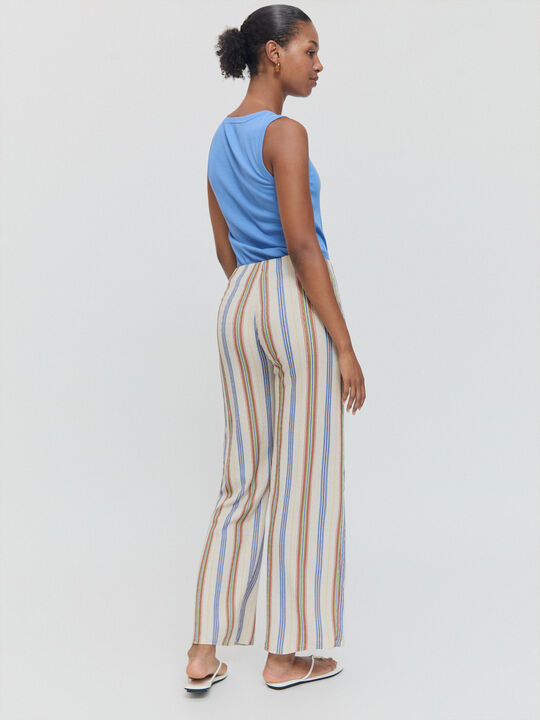 PANTALON ESTAMPADOS RAYAS Crudo image number null
