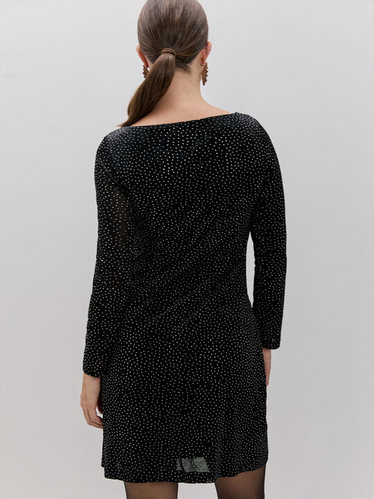 VESTIDO TUL Negro image number null