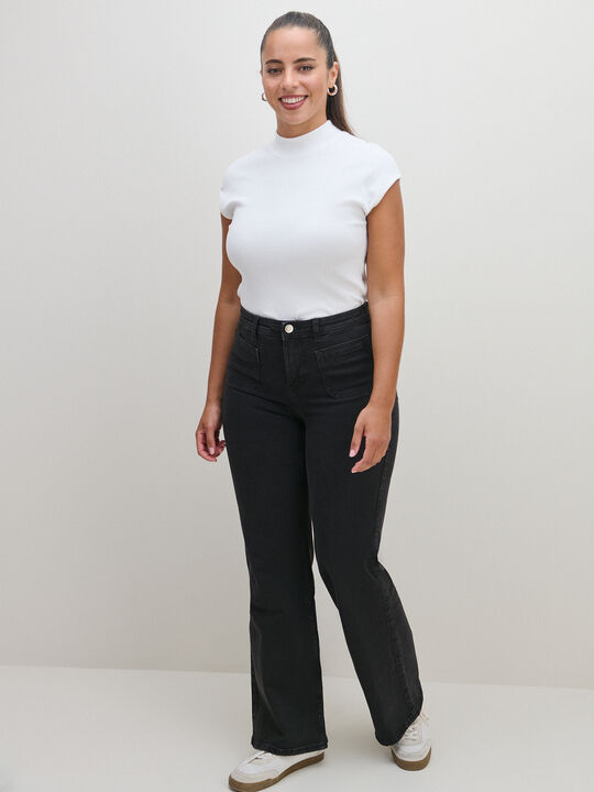 WIDE LEG BOLSILLOS Negro image number null
