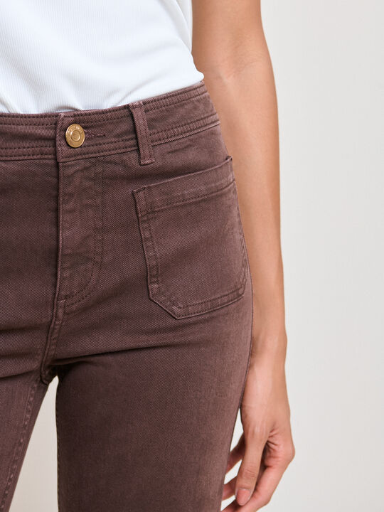 WIDE LEG BOLSILLOS Marron chocolat image number null