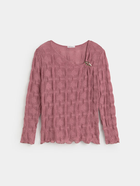 CAMISETA CALADA FORNITURA M/LARGA Maquillaje Oscu image number null