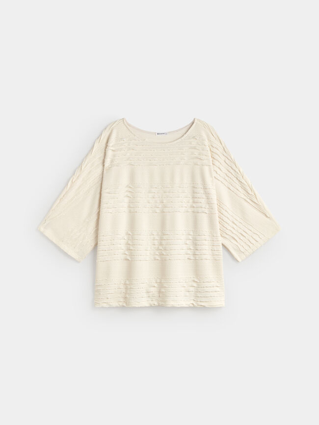 CAMISETA TEXTURA Crudo