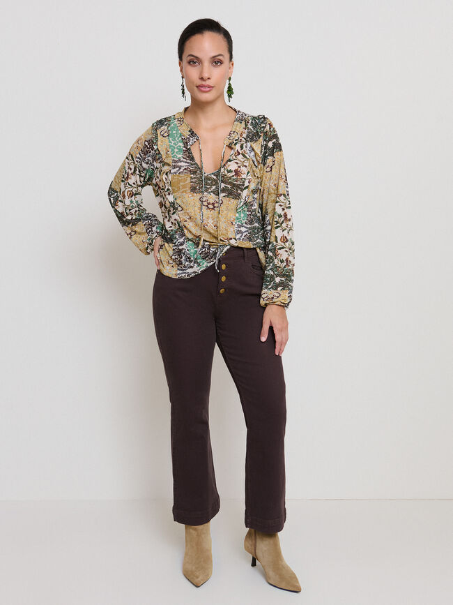 BLUSA VOLANTES Estampado 1
