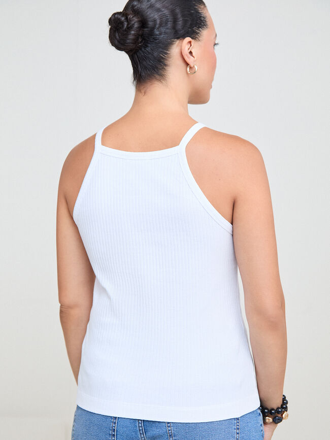 TOP DETALLE FLOR Blanco Optico