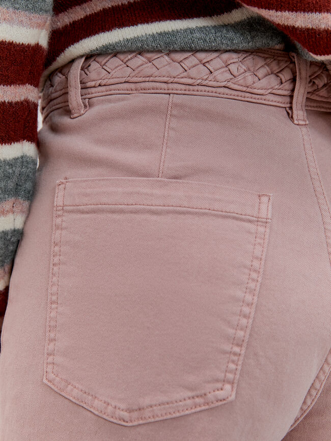 SUPER WIDE LEG TRENZA Rosa