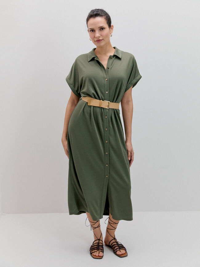 VESTIDO CAMISERO MODAL Bosque