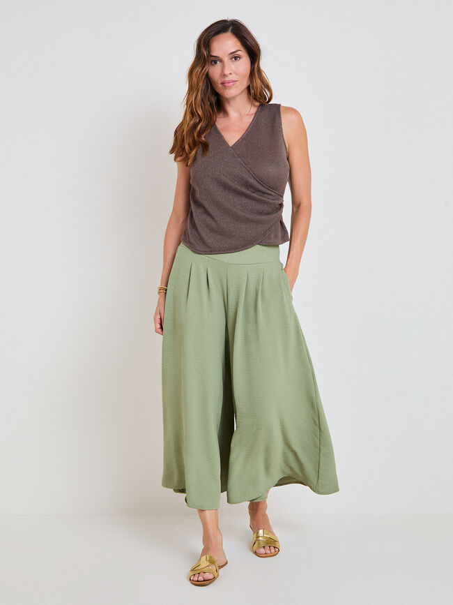 PANTAL&Oacute;N FALDA verde militar