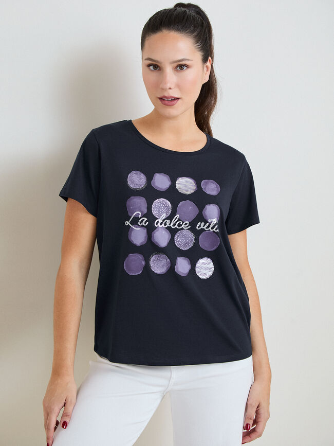 CAMISETA DOLCE VITA Azul Marino