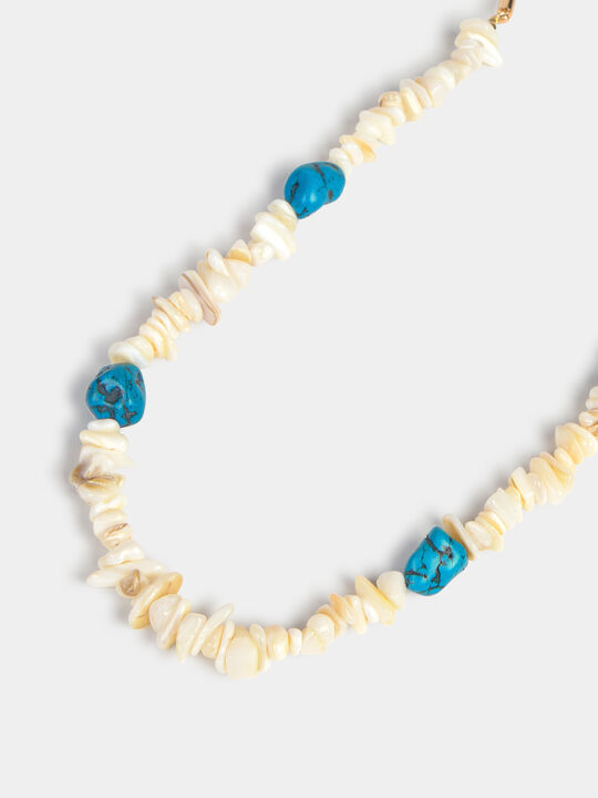 COLLAR LARGO PIEDRAS Crudo image number null