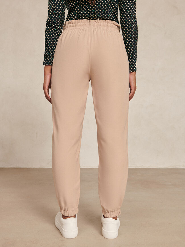 Pantalón jogger Beige