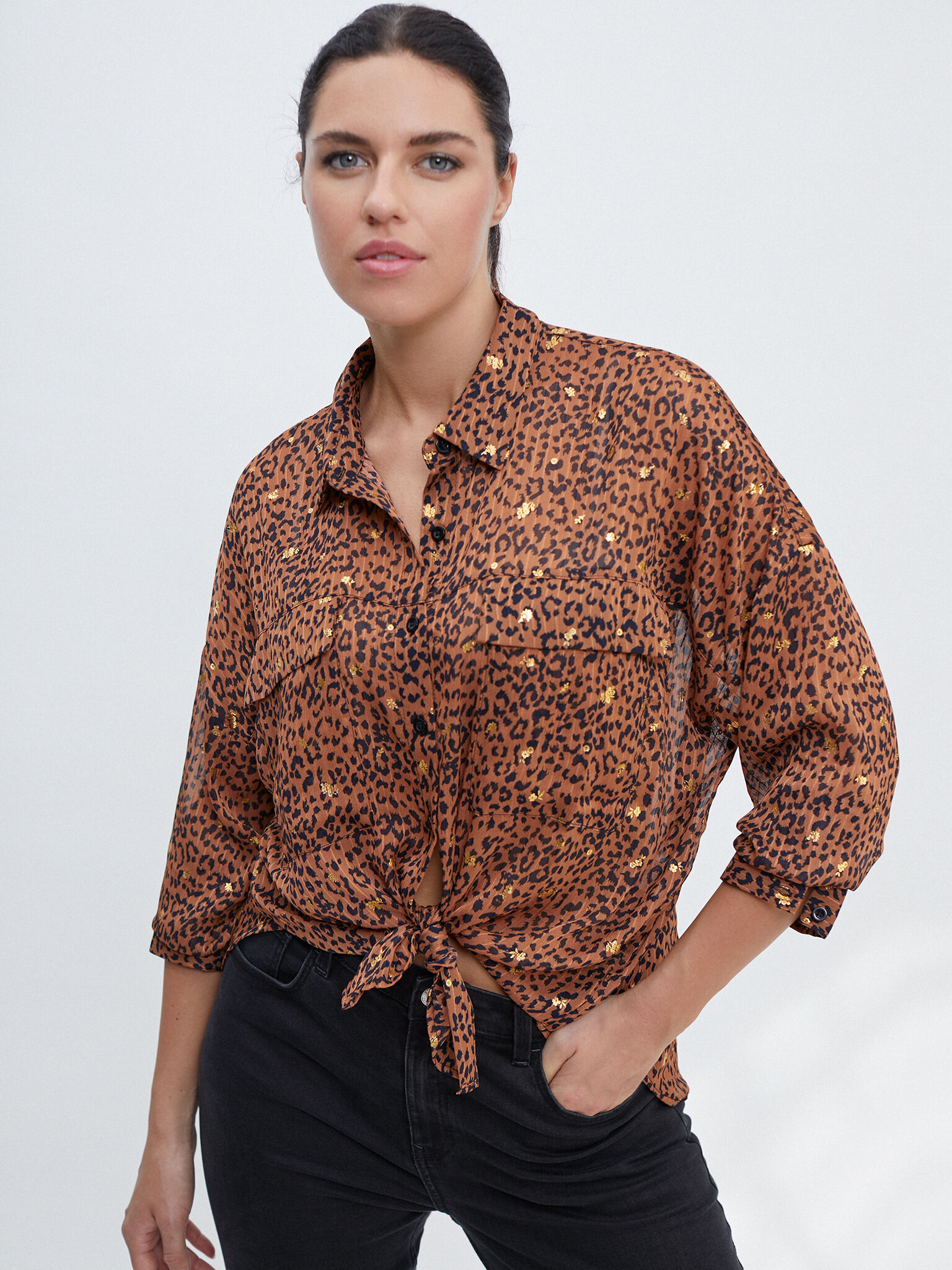 BLUSA SATINADA ESTAMPADA ENCUENTROMODA ENCUENTRO