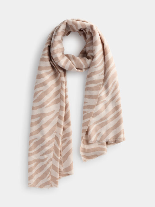 BUFANDA ANIMAL PRINT Beige image number null