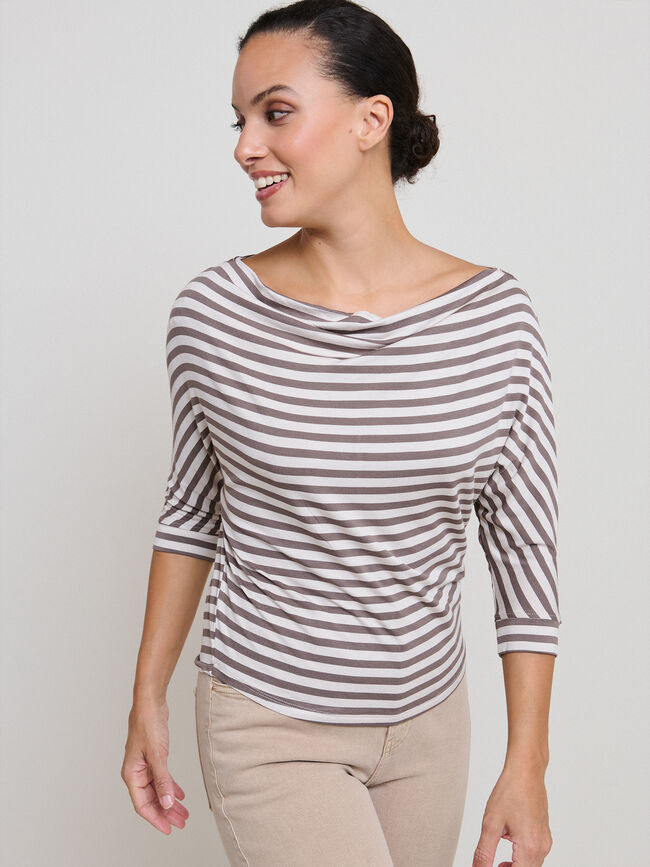 CAMISETA DRAPEADA Estampado 1