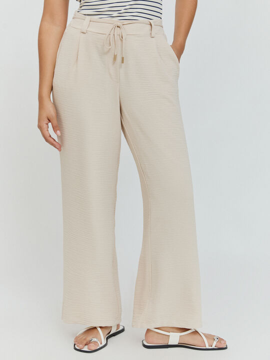 PANTALON ANCHO FLUIDO Crudo image number null