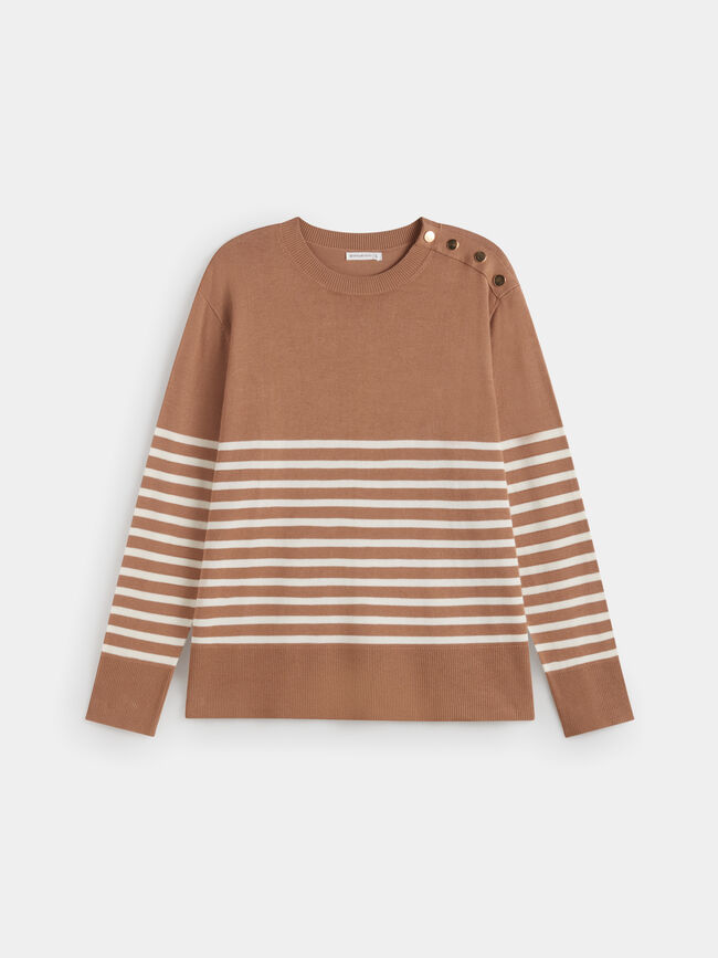 JERSEY RAYAS Camel Claro