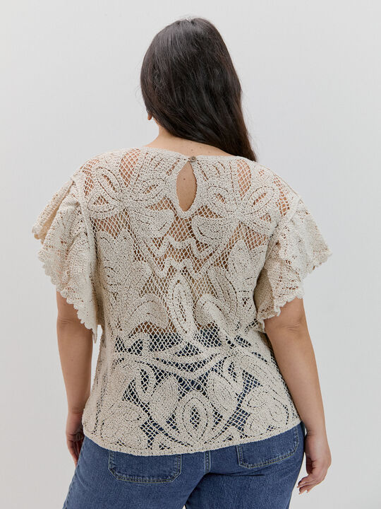 JERSEY CROCHET MANGAS Crudo image number null