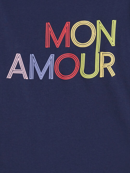 CAMISETA ESTAMPADA Azul Marino image number null