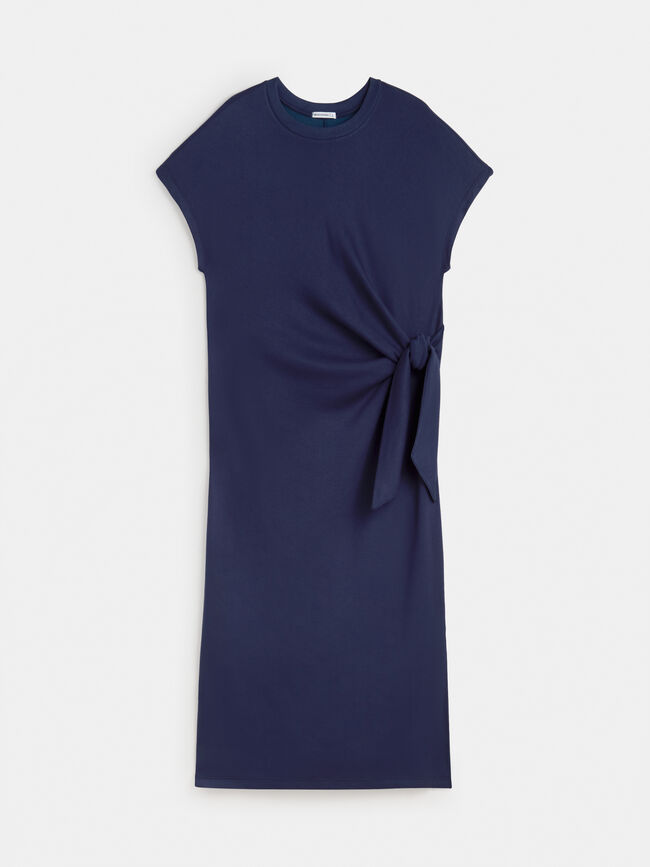 VESTIDO NUDO Azul Noche