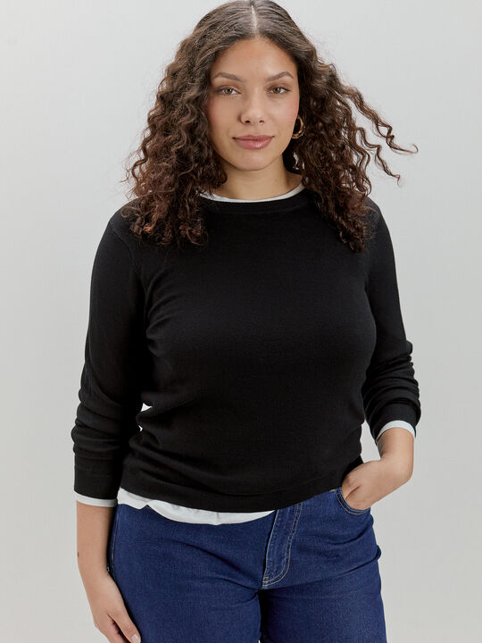 JERSEY CUELLO REDONDO Negro image number null