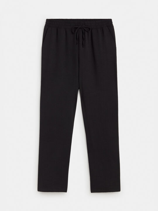 PANTAL&Oacute;N JOGGER FLUIDO Negro image number null