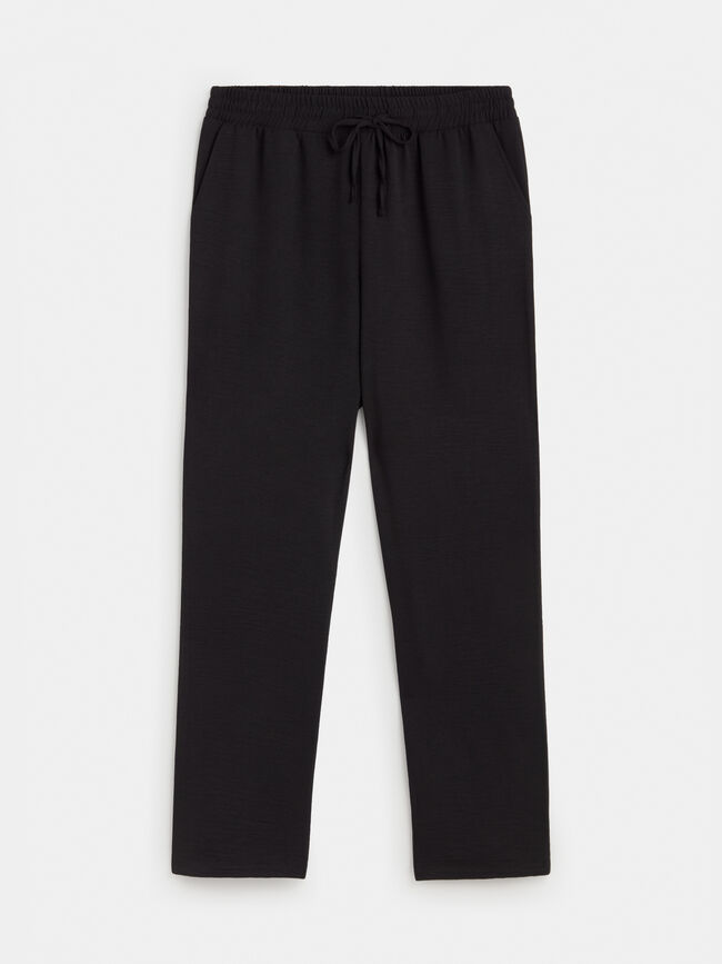 PANTAL&Oacute;N JOGGER FLUIDO Negro