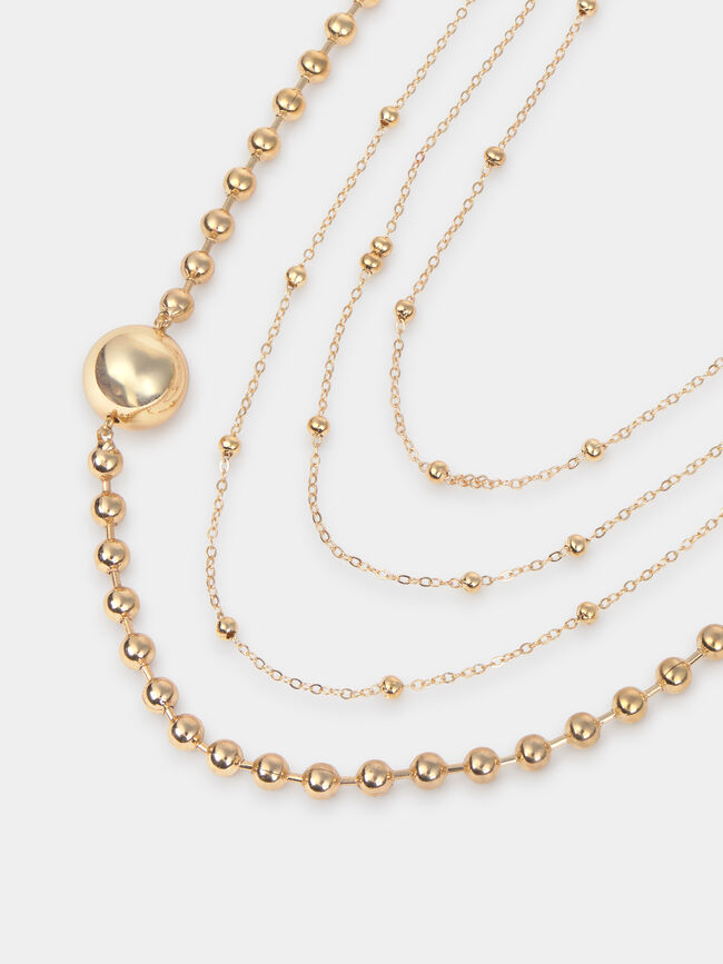 COLLAR LARGO DORADO Oro