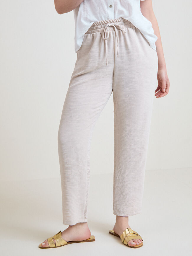 PANTAL&Oacute;N JOGGER Marfil