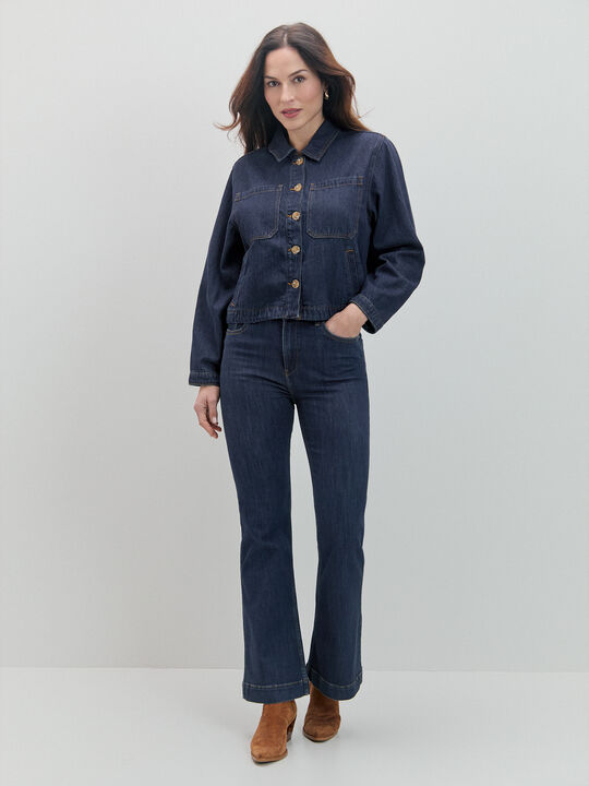 CHAQUETA VAQUERA BOLSILLOS Rinse Wash image number null