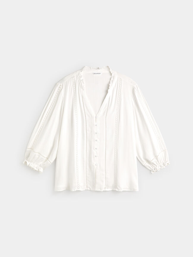 BLUSA DETALLE ENTREDOS Crudo