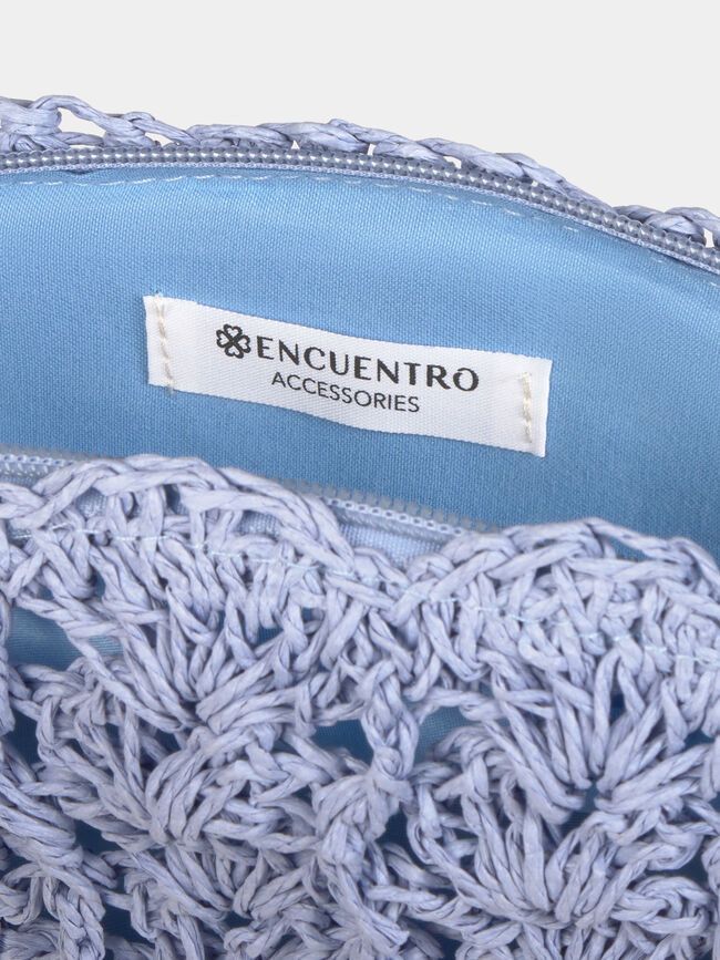 BOLSO BANDOLERA CONCHA Azul Brillante
