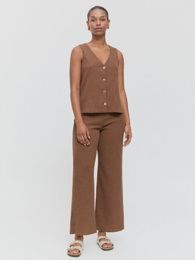 PANTALON TEXTURA Marron
