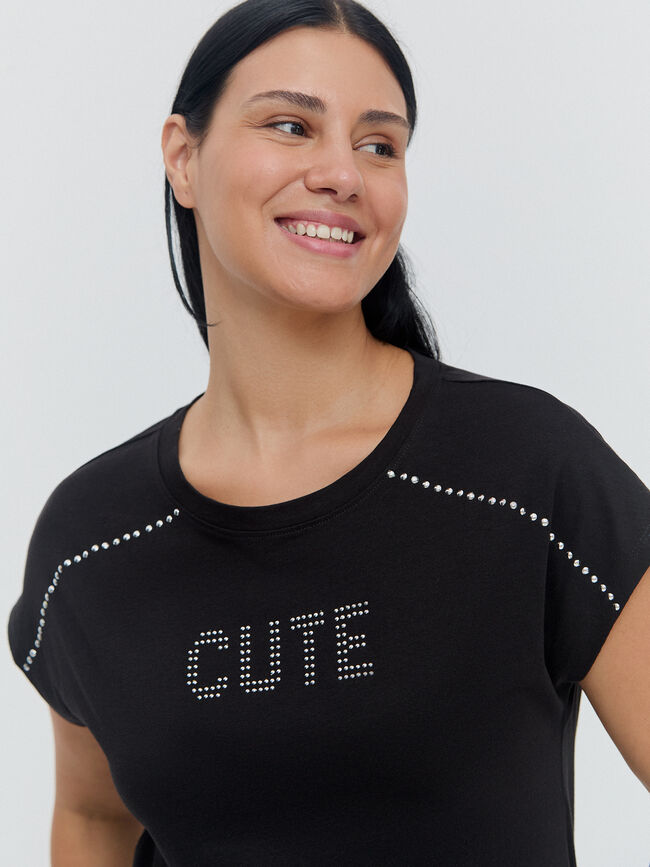CAMISETA TACHAS Negro