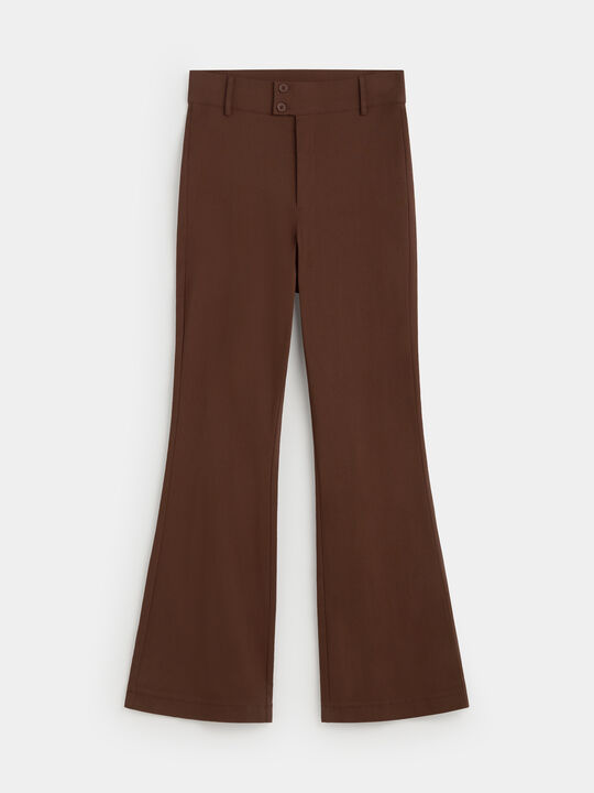 PANTAL&Oacute;N BENGALINA FLARE Marron image number null