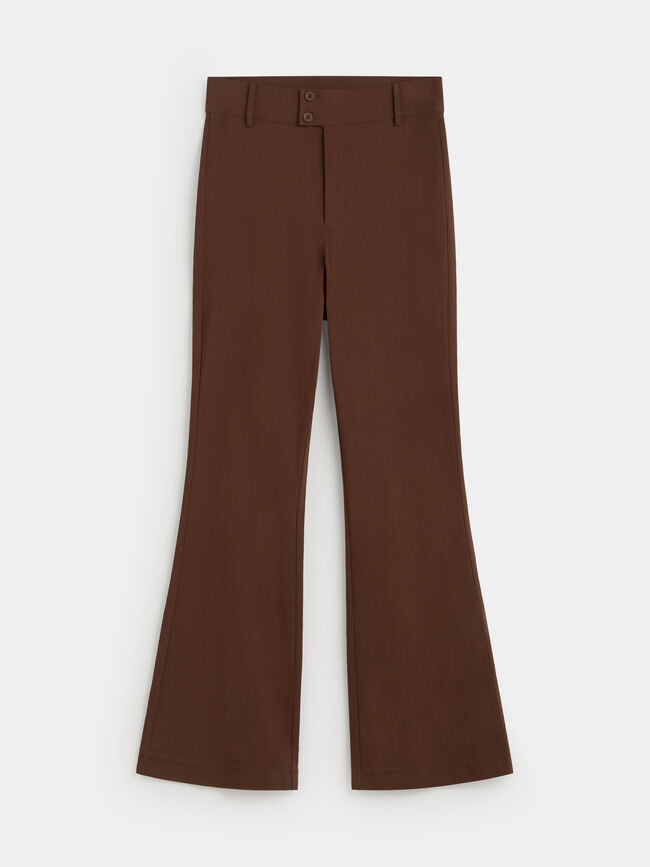 PANTAL&Oacute;N BENGALINA FLARE Marron