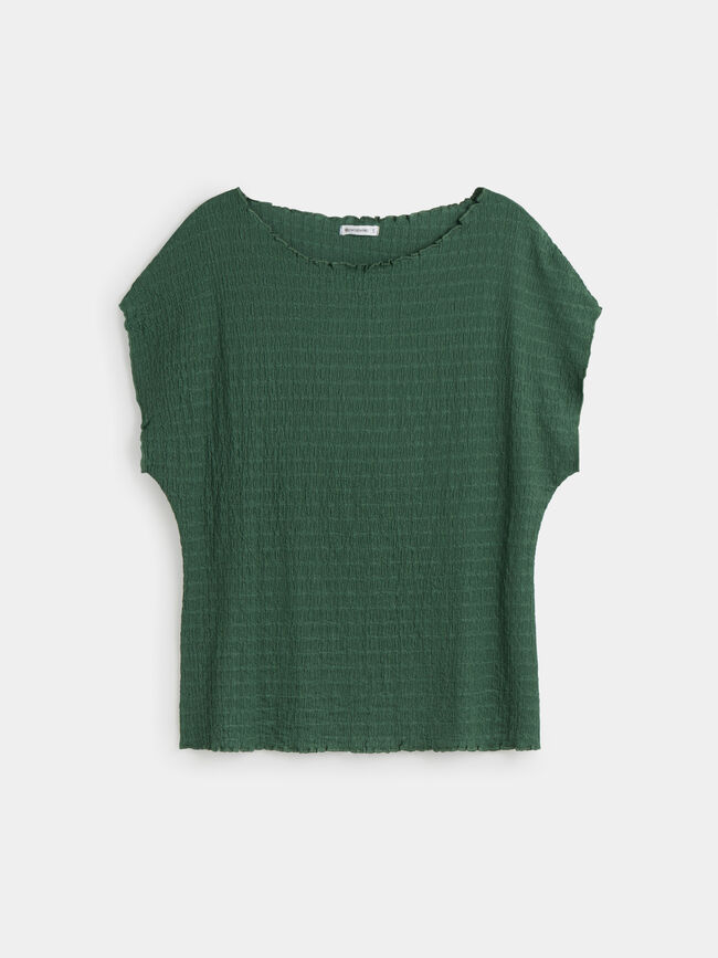 CAMISETA TEXTURA Verde Viridian