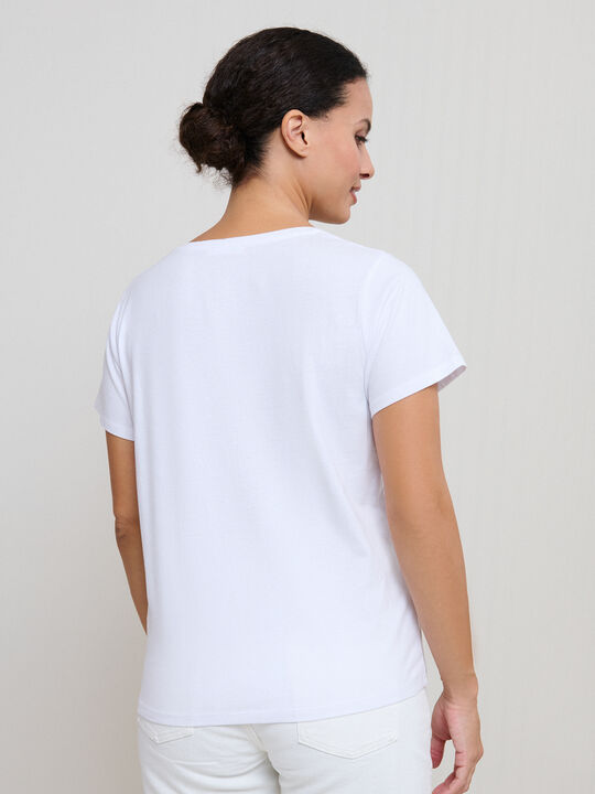 CAMISETA ANIMAL PRINT Blanco Optico image number null