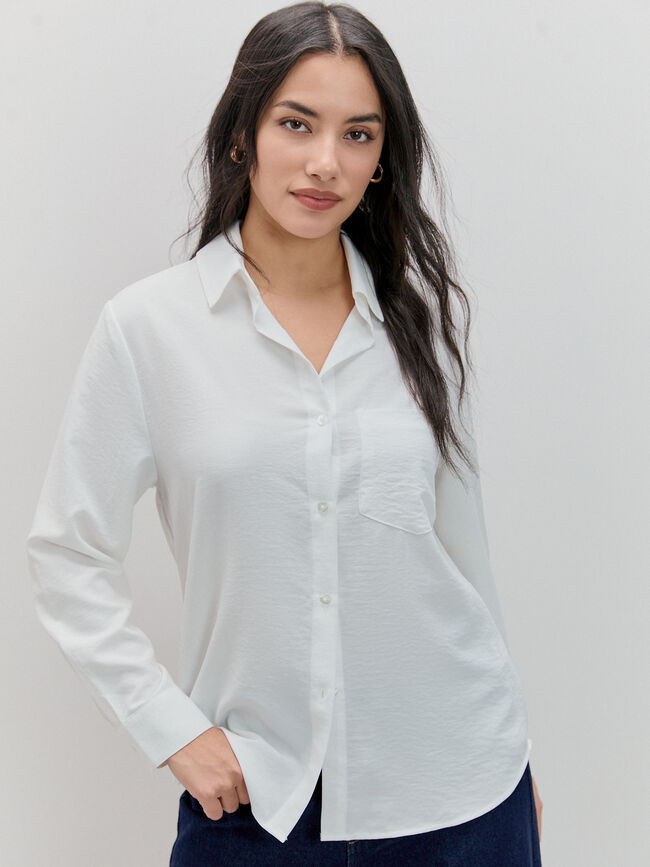 CAMISA BÁSICA Blanco Optico