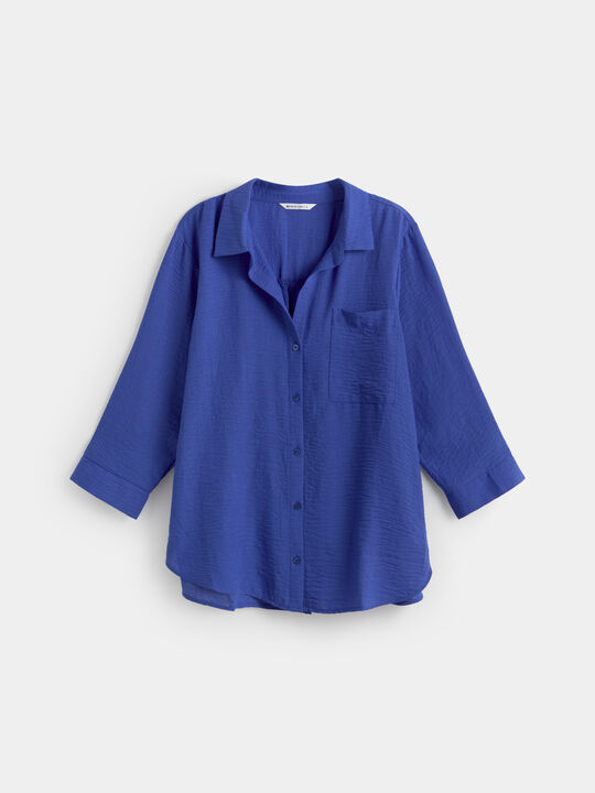 CAMISA R&Uacute;STICA MANGA Azulon image number null