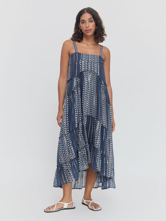 VESTIDO ESTAMPADO Indigo image number null
