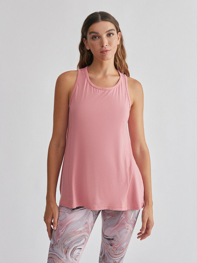 top deportivo rosa palido